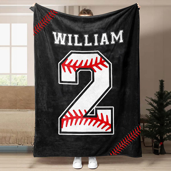 Custom Printed Baseball Comfort Blanket