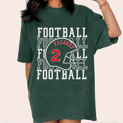 Custom Football Shirt, Personalized Football Mom Shirt, Football Fan Shirt