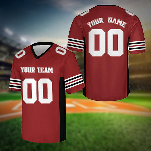 Custom Football Jersey Team Name And Number, Personalized Football Jersey