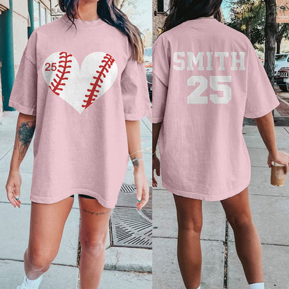 Custom Love Baseball T-Shirt