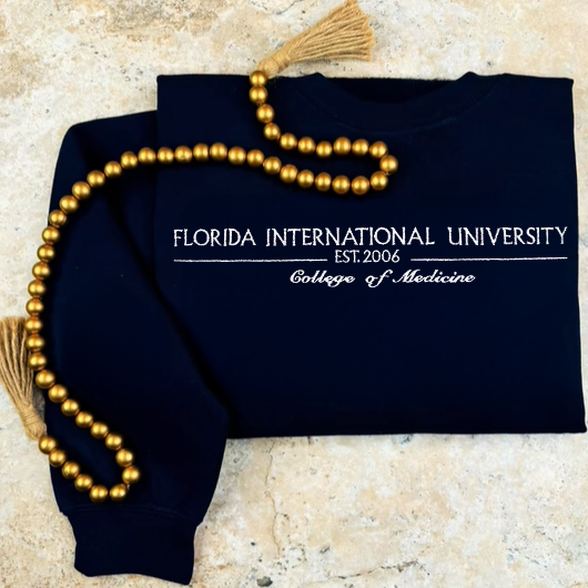 Custom College Embroidered Sweatshirt/Hoodie