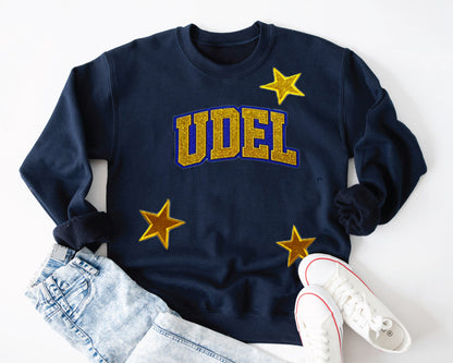 Personalized Glitter Embroidered  Sweatshirt