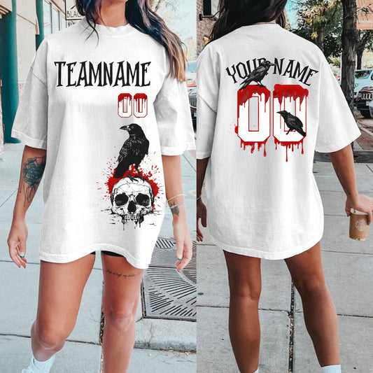 Personalize Blood Crow Splatter Halloween T-Shirt/Sweatshirt/Hoodie