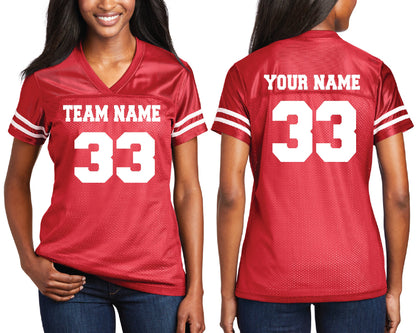 Customized Football JERSEY, Personalized Football Jersey, Team Fan Jersey, Make Your Own Name and Number Jersey, Team Adult Women Jersey