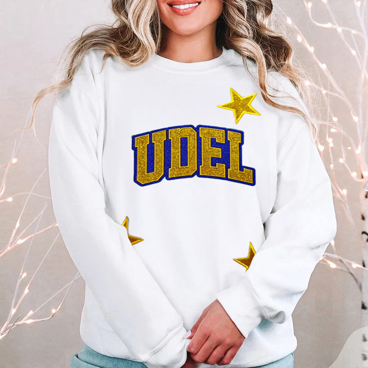 Personalized Glitter Embroidered  Sweatshirt