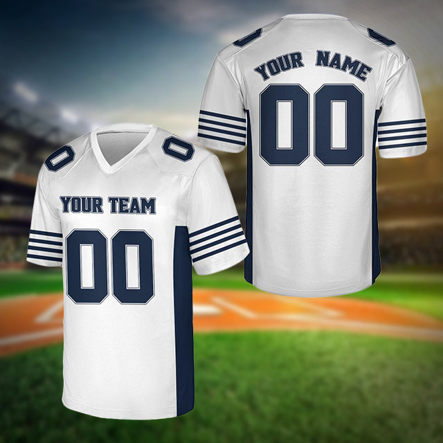 Custom Football Jersey Team Name And Number, Personalized Football Jersey