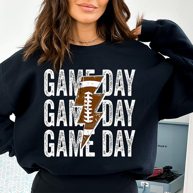 Custom Game Day Mom Baseball/Softball/Football Sweatshirt, Child Name & Number Game Season Shirt, Gameday Sports Mama Sweatshirt