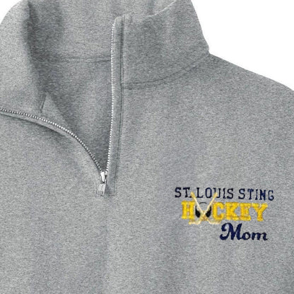 Hockey Mom Shirt, Hockey Team Shirt, Gift For Mom, 1/4 Zip Sweatshirt