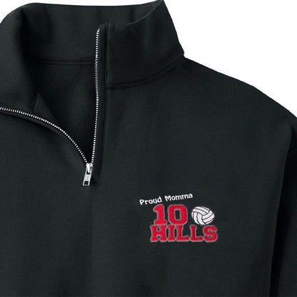 Custom Sport Quarter Zip  Embroidered Sweatshirt