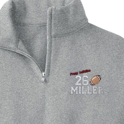 Custom Sport Quarter Zip  Embroidered Sweatshirt