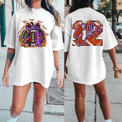 Personalized Lace Tis the season Halloween Gothic Sport Ghost T-Shirt