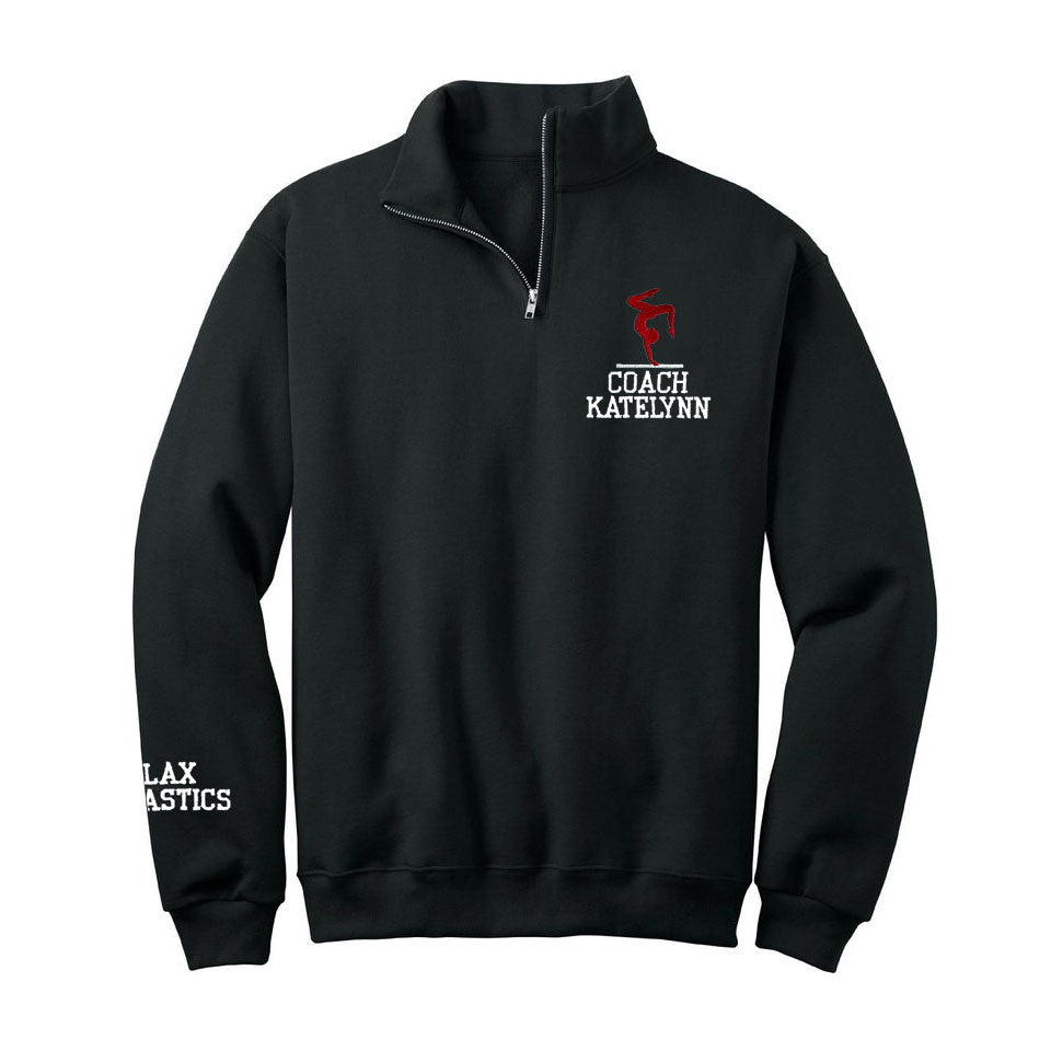 Gymnastics Team Personalized Quarter Zip Pullover Sweatshirt