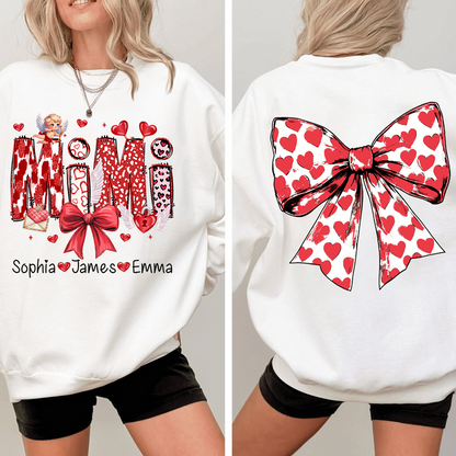 Custom Meaningful Valentine sweatshirt, For Mimi And Kids