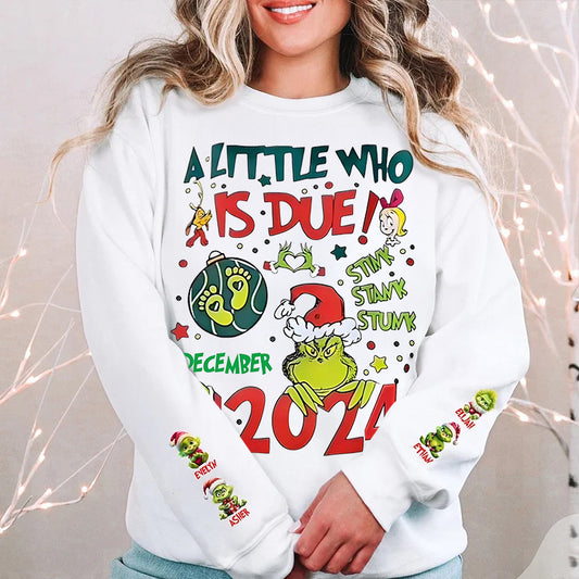 Christmas Grinch Custom Printed Sweatshirt