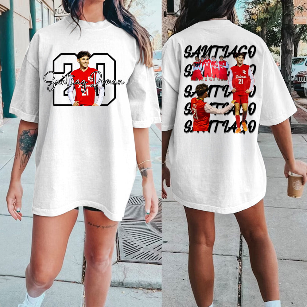 Custom Family Photo Sport T-Shirt/Personalize Cheer Tee/Personalize family  Sport Sweatshirt