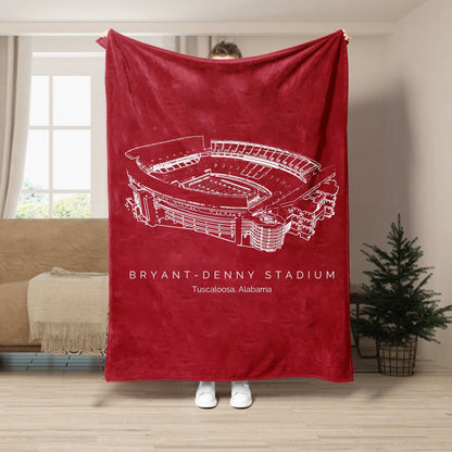 Bryant–Denny Stadium - Alabama Crimson Tide football,College Football Blanket