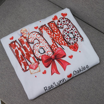 Custom Meaningful Valentine sweatshirt, For Mimi And Kids