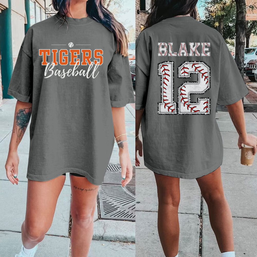 Custom Baseball Shirt Custom Name Custom Number Custom Team Baseball Mom Shirt