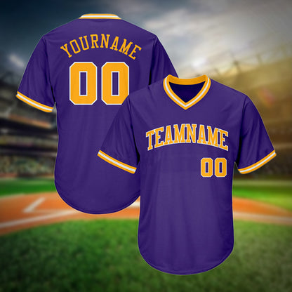 Personalized Name Jersey Custom Color Baseball Jersey