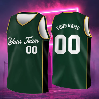 Custom Basketball Jersey Stitched Personalized Basketball Shirt