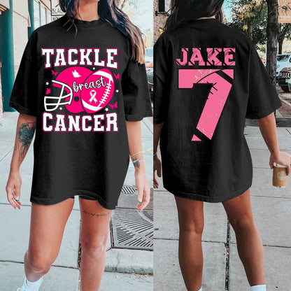 Custom Tackle Breast Cancer Football Shirt