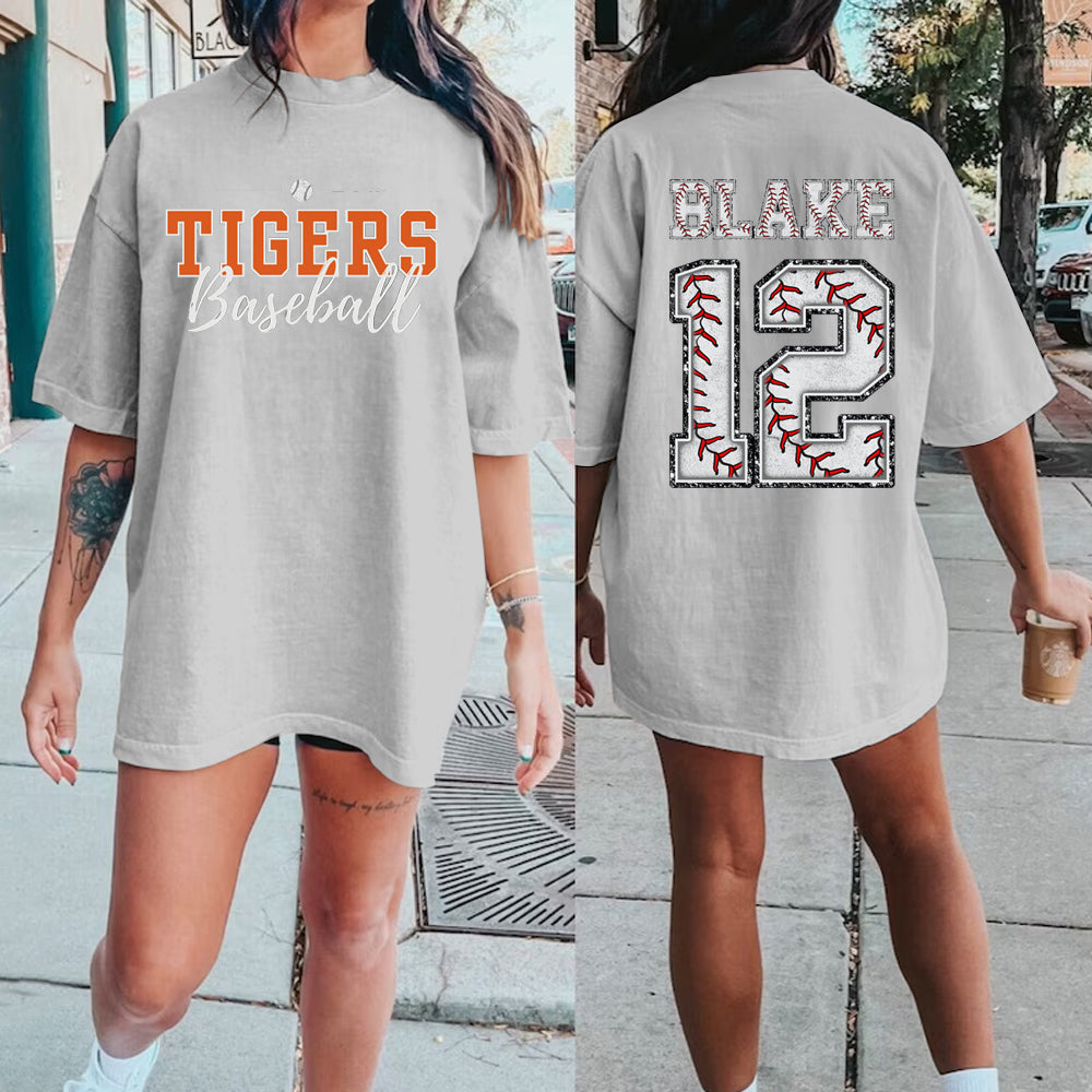 Custom Baseball Shirt Custom Name Custom Number Custom Team Baseball Mom Shirt