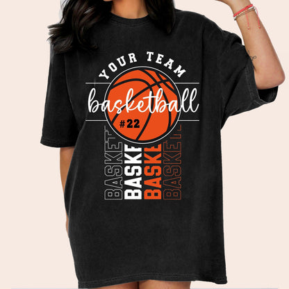 Custom Basketball Shirt, Sport Mom Gift，Basketball Team Shirt