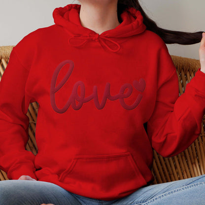 Custom 3D PUFF Embossed Valentine's Day gift，Family Love Sweatshirt