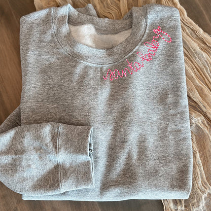 Custom Christmas Embroidered Sweatshirt