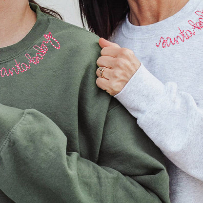 Custom Christmas Embroidered Sweatshirt