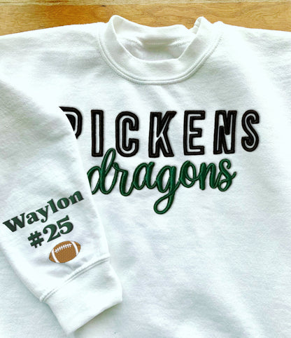 Custom Game Day 3D PUFF Embroidery Sweatshirt