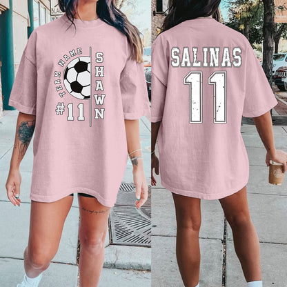 Customizable Soccer Shirt, Soccer Team Shirt, Soccer Mom Shirt, Custom Football Shirt, Soccer Name Shirt,