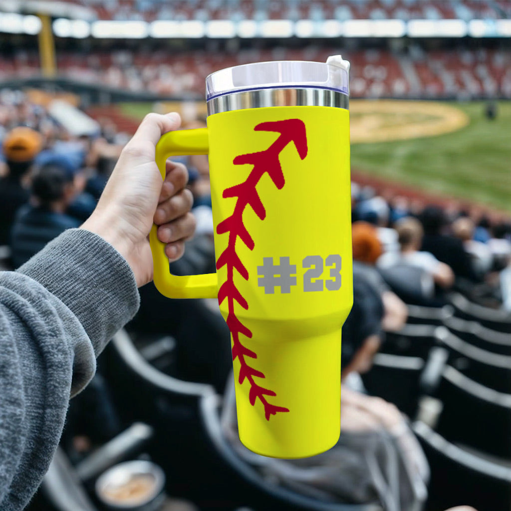 Custom Baseball/Softball Mom Tumbler, team mom gift, baseball/softball mama cup