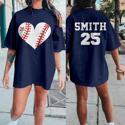 Custom Love Baseball T-Shirt