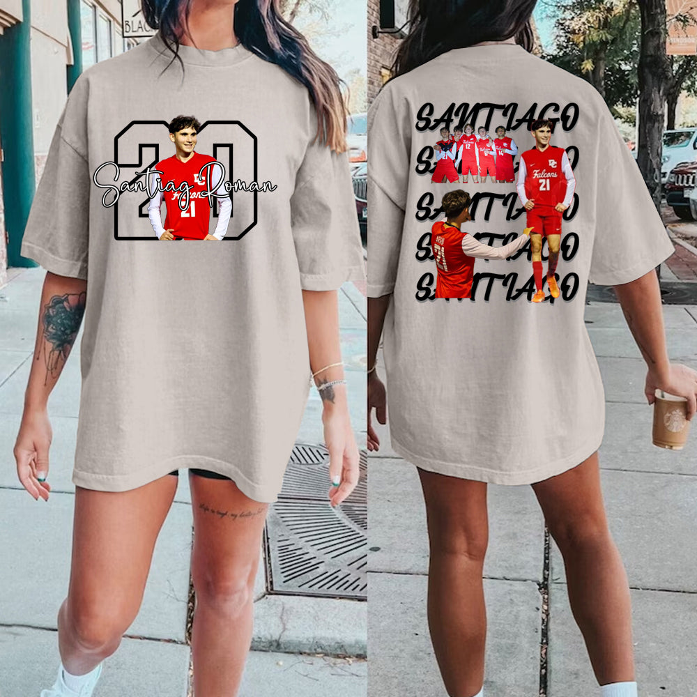 Custom Family Photo Sport T-Shirt/Personalize Cheer Tee/Personalize family  Sport Sweatshirt