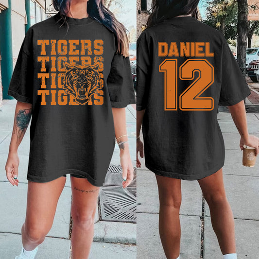 Custom school spirit shirts, Baseball Spirit Shirt, personalized mascot shirt, Retro Mascot Shirt