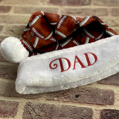 Personalized Football Santa Hat/Christmas Hat