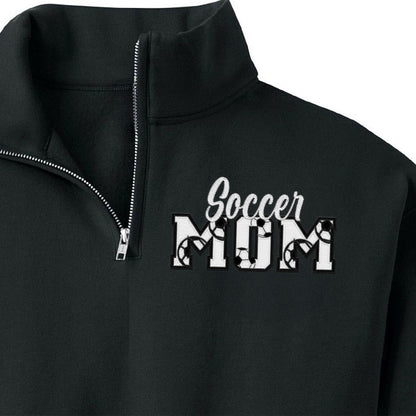 Custom Embroidered Soccer/Baseball/Football/Volleyball Mom Sweatshirt with Kid Name on sleeve Personalized MOM Shirt