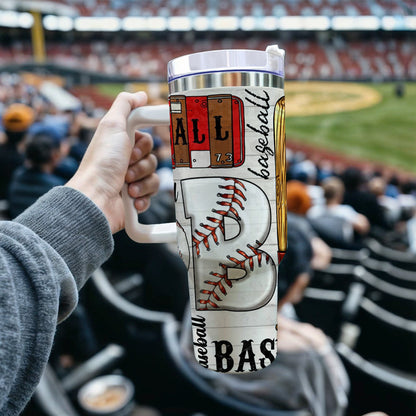 Baseball Mom Tumbler, team mom gift, baseball mama cup, baseball tumbler