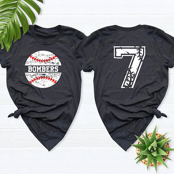 Baseball T-shirt, Custom Baseball Team Name and Numbers Shirts, softball player shirt, Baseball Boy Shirt, baseball gift, Baseball Mom shirt