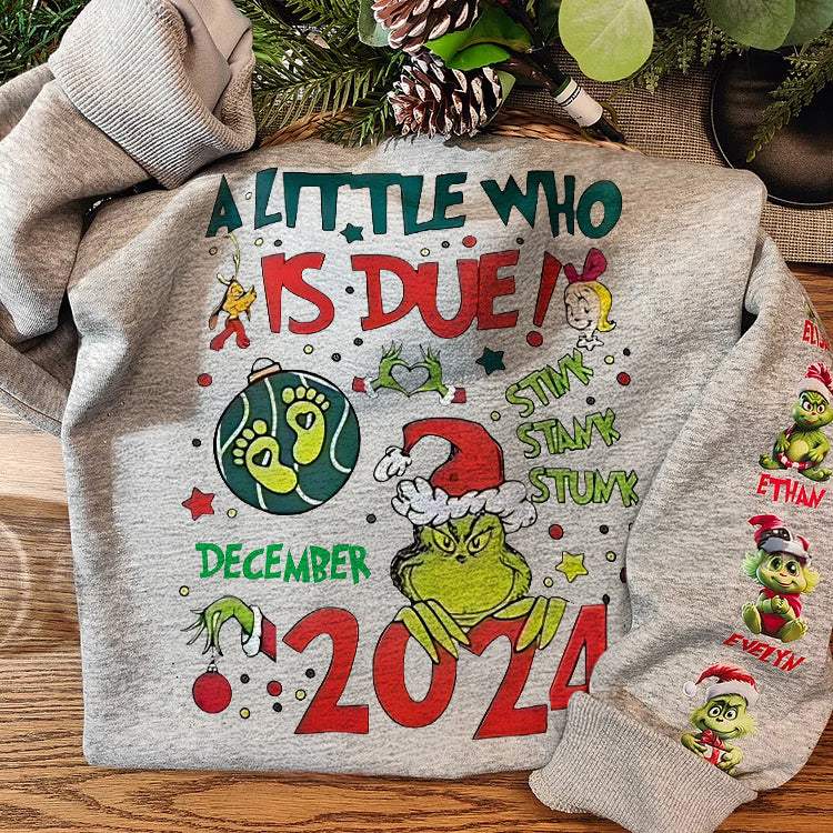 Christmas Grinch Custom Printed Sweatshirt