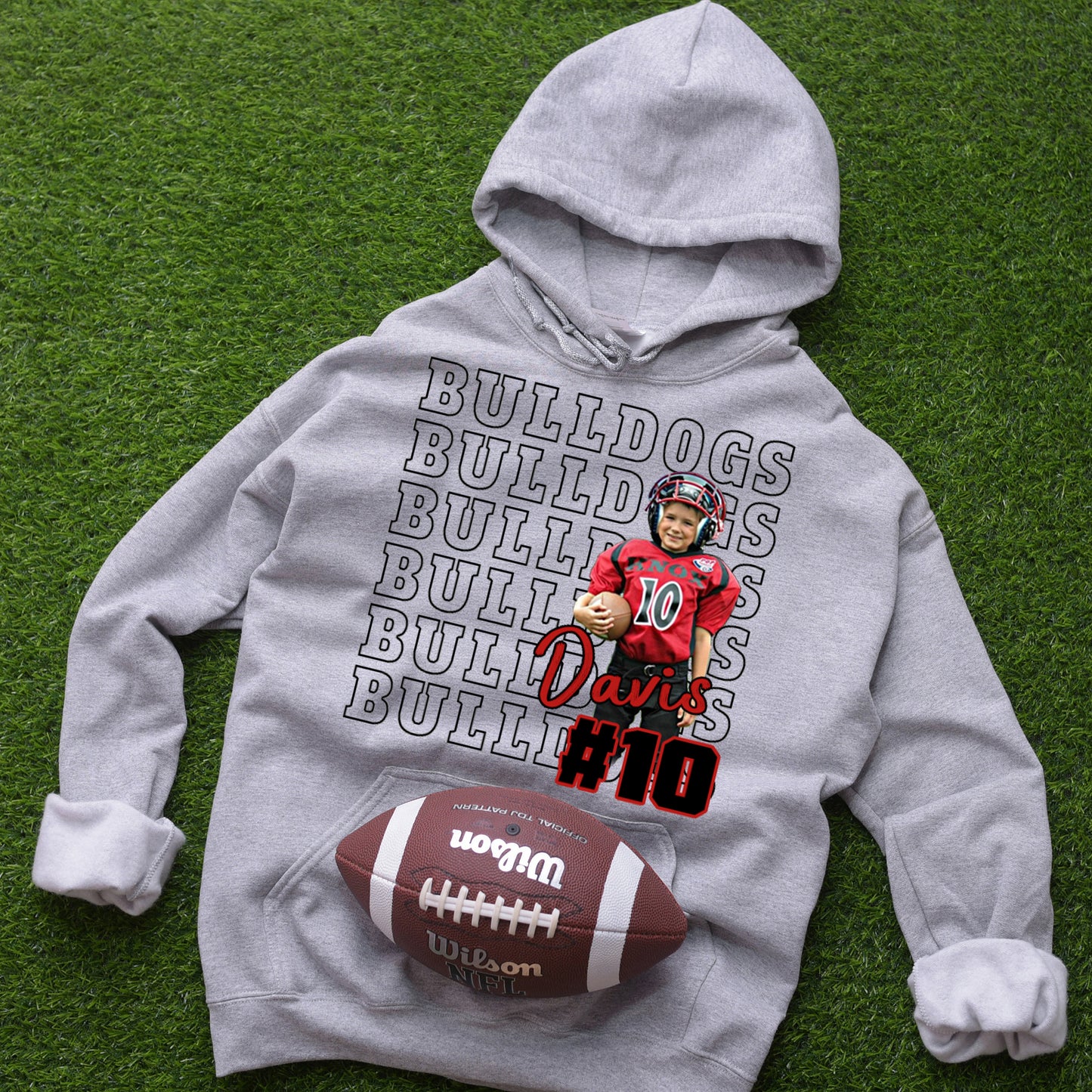 Custom Game Day Football/Softball/Basketball/Baseball/Hockey/Soccer/Volleyball/Tennis Personalized Shirt, Custom Photo Football Shirt