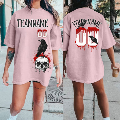 Personalize Blood Crow Splatter Halloween T-Shirt/Sweatshirt/Hoodie