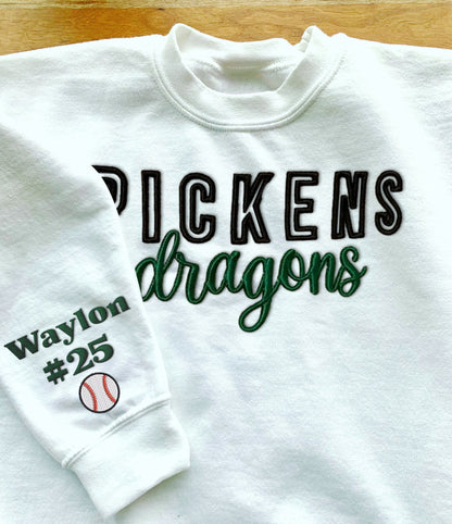 Custom Game Day 3D PUFF Embroidery Sweatshirt