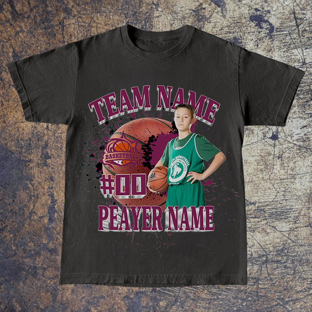 Photo Basketball Shirt Personalized Photo Shirt Custom Sports Mom Basketball Season Ball