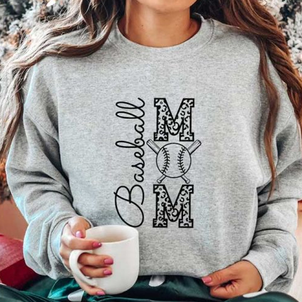 Custom Baseball Name Sweatshirt Baseball Mom Gift