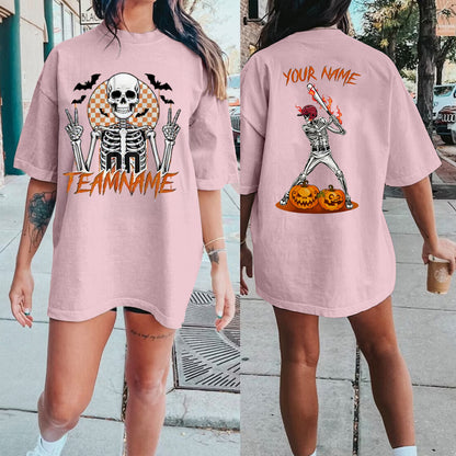 Custom Baseball Team Shirt Halloween Outfit Spooky