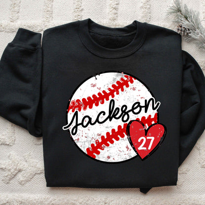 Personalized Baseball Mom Sweatshirt