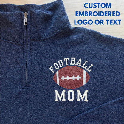 Custom sports personalized 1/4 zip sweater shirt with name