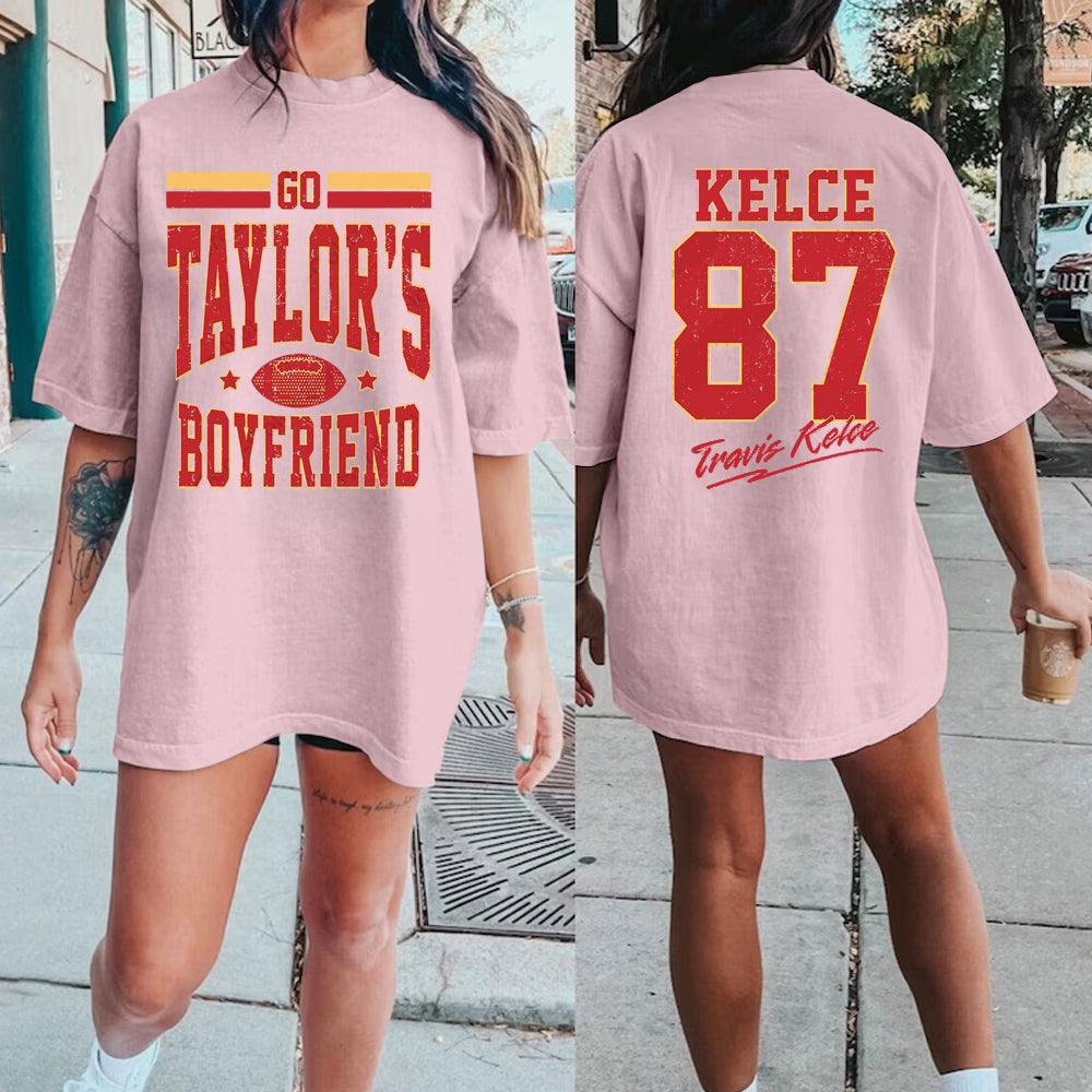 Go Taylor's Boyfriend Sweatshirt, Football Sweatshirt, Game Day Sweater, Funny Football Sweatshirt